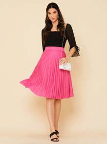 Women Skirts - Hot Pink - View 4