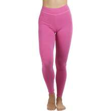 Women's Single High-Waisted Breathable Cotton-Spandex Leggings - 石楠紅 - 查看 6
