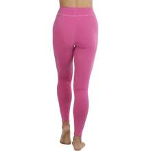 Women's Single High-Waisted Breathable Cotton-Spandex Leggings - 石楠紅 - 查看 2