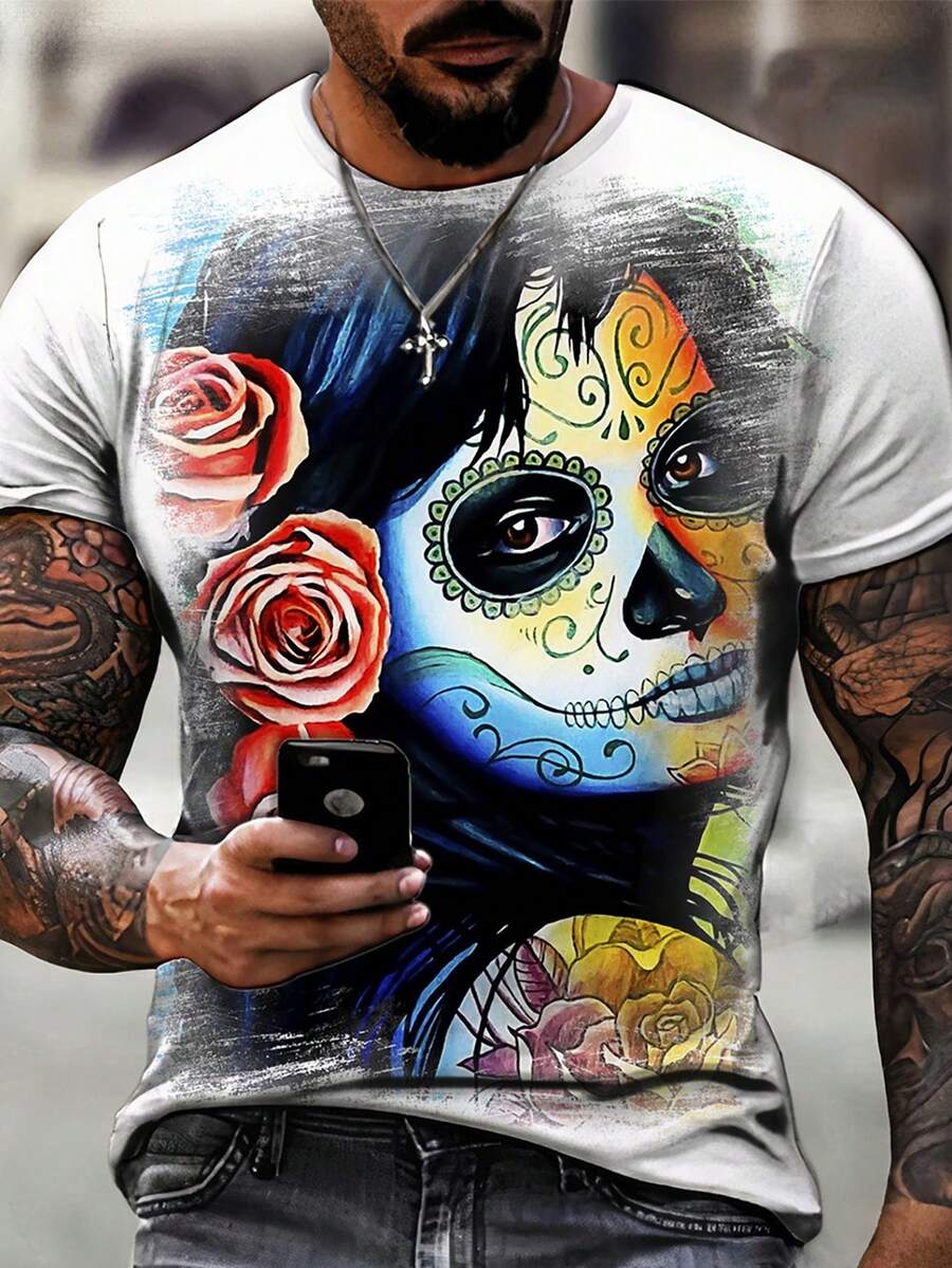 Men T-Shirts - 白色 - 查看 1