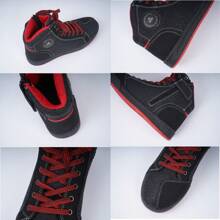 男士騎行鞋,休閒運動鞋,機車鞋,透氣、防滑、耐用,適用於街道駕駛 - 紅色 - 查看 7