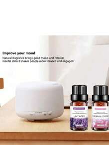 Set de 3/6/12 piezas de 10ml de aceites esenciales solubles en agua con fragancias de fruta como lavanda, naranja dulce, menta, rosa, sakura y océano. El regalo perfecto para graduación, Pascua, San Valentín, Halloween, otoño, invierno, festividades, aromaterapia, ambientador de hogar, difusor, regalo, decoración del hogar - Naranja dulce - Ver 5