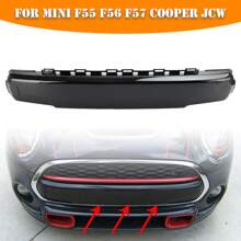Front Number Plate Cover Gloss Black For Mini F55 F56 F57 Cooper JCW 51117337791 - Black - View 1