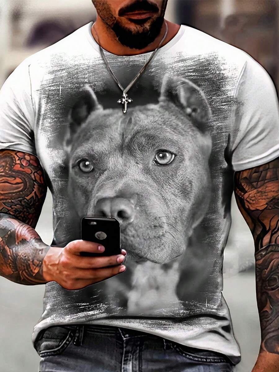 Men T-Shirts - 白色 - 查看 1