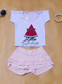 Baby Girls Sets - Màu Hồng baby - Xem 2