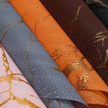 具金色大理石紋理巧妙點綴的防水花卉包裝紙,適用於diy包裝及花卉包裝材料 - 粉色 - 查看 5