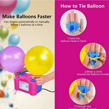 Electric Air Pump, Pool Inflator Pump, Inflate And Deflate Quickly, 2 In 1 Air Pump Power Adapter, AC 110V For Inflatable Sofa, Inflatable Pools, Inflatable Toys, Portable Deflator Pumps, Electric Air Pump - Pink - View 2