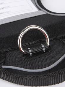 1入黑色新反光寵物背包,易控制手柄,可調節透氣狗背包,適用於小型、中型和大型犬隻的戶外行走和訓練 - 黑色 - 查看 5