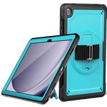 Ốp Máy Tính Bảng Tương Thích Với Samsung Galaxy Tab A9 8.7 "A9 Plus 11" Di Động Tay Cầm Bút Chì Armor PC silicone - Màu xanh nhạt - Xem 2