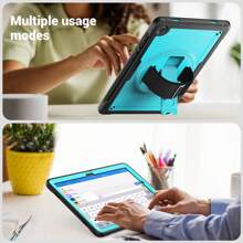 Ốp Máy Tính Bảng Tương Thích Với Samsung Galaxy Tab A9 8.7 "A9 Plus 11" Di Động Tay Cầm Bút Chì Armor PC silicone - Màu xanh nhạt - Xem 6