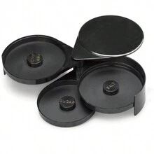 3 Tier Glass Rimmer Margarita And Rimmer Foldable And Portable Salt And Sugar Spice Container Bar Accessories For Home Or Professional Bars - Black - View 9