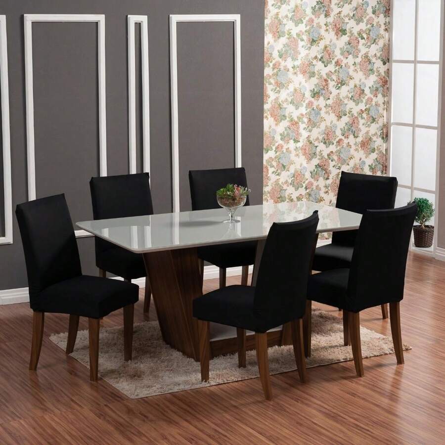 Charm Of Detail Chair Covers - Black - View 1