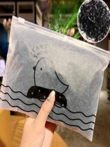 500 Peças Bolsa Elástico De Cabelo Feminino Descartável Multicolorido