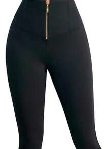 Pantalón Costillero Afina Abdomen Push Up - Negro - Ver 4