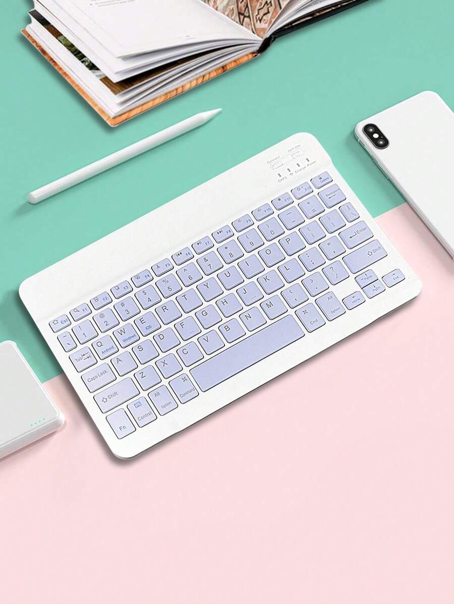 10 英寸无线蓝牙迷你静音键盘，兼容智能手机、iPad、3 个系统，150mAh 电池容量