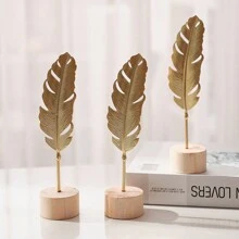 1 Miếng Sắt Màu bạc Bạch quả Lá cây Vật trang trí , Creative Nhà  Đồ trang trí , Phòng khách , , Tủ Đồ trang trí , Lông vũ Ánh sáng sang trọng Kim loại Thủ công mỹ nghệ - Đồ trang trí lá bạch quả - Xem 5