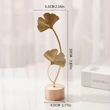 1 Miếng Sắt Màu bạc Bạch quả Lá cây Vật trang trí , Creative Nhà  Đồ trang trí , Phòng khách , , Tủ Đồ trang trí , Lông vũ Ánh sáng sang trọng Kim loại Thủ công mỹ nghệ - Đồ trang trí lá bạch quả - Xem 9