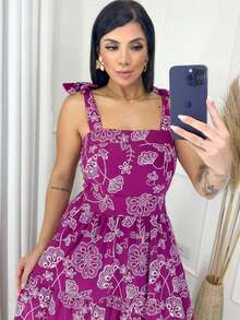 Women Dresses - 玫瑰紅 - 查看 5