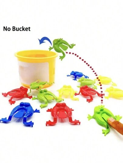 20 件随机颜色跳蛙弹跳玩具，新奇各类减压玩具，生日礼物，派对礼物，创意小礼物，节日配饰，生日派对用品。生日礼物。艺术工艺装饰礼物（无桶）