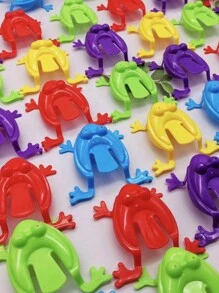 20 Stück zufällige Farben Springende Frosch Hüpf Fidget Spielsachen, neuartiges sortiertes Stresslinderungsspielzeug, Geburtstagsgeschenk, Partyartikel, kreatives kleines Geschenk, Urlaubszubehör, Geburtstagspartyartikel. Geburtstagsgeschenk. Kunsthandwerkliche Dekoration Geschenk (ohne Eimer) - Verschiedenfarbig - Übersicht 8