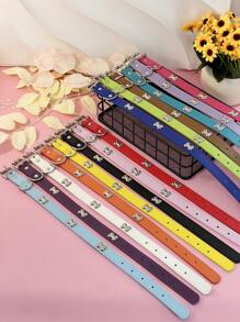 Suprimentos Para Animais De Estimação, Coleira Para Cães, Gargantilha Com Formato De Osso PU Estilo Punk, Múltiplas Cores, Para Cães Grandes, Médios E Pequenos