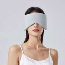 1 pieza Juego de máscara para los ojos y orejeras de cobertura total de color aleatorio para dormir en casa, modo de enfriamiento y calentamiento dual, ayuda para dormir para oficina, viaje, siesta, reducción de ruido, protección ocular para hombres y mujeres