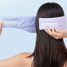 1 pieza Juego de máscara para los ojos y orejeras de cobertura total de color aleatorio para dormir en casa, modo de enfriamiento y calentamiento dual, ayuda para dormir para oficina, viaje, siesta, reducción de ruido, protección ocular para hombres y mujeres