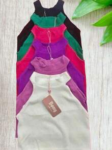 6 piezas Top tank unicolor - Multicolor - Ver 3