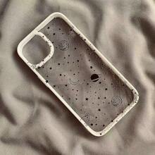 Apple 2pcs Black & White Galaxy Design Acrylic Phone Case Compatible With Iphone Compatible With IPhone 11,IPhone 13,IPhone 14 Pro Max