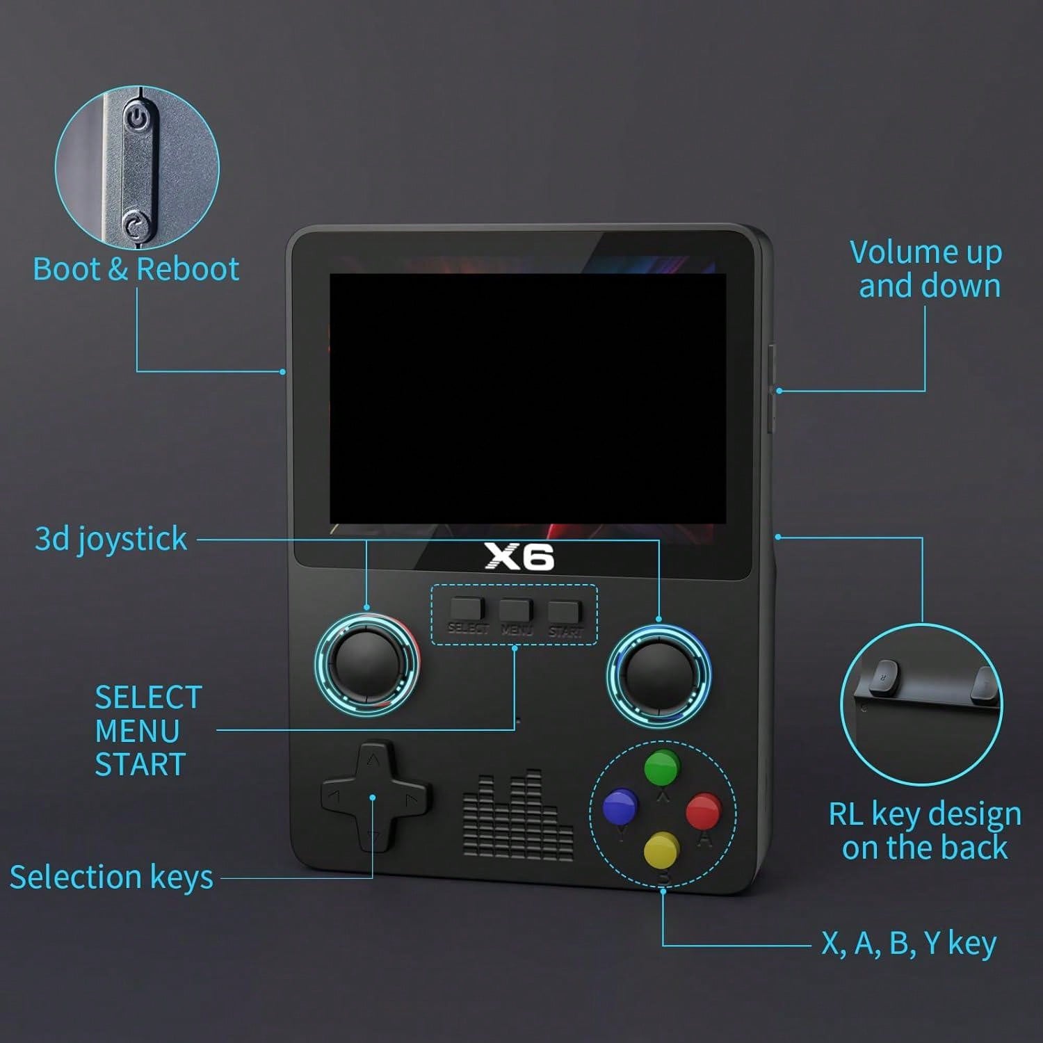 Portable Retro Gaming Console, Portable Gaming Console, Retro Gaming
