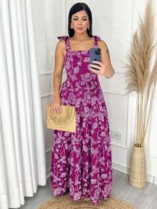 Women Dresses - 玫瑰紅 - 查看 2
