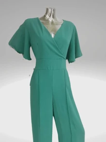 Women Jumpsuits - Mint Green - View 2