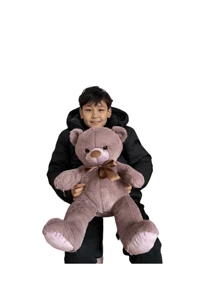 Lee's Brothers 60cm 青春期毛絨泰迪熊禮物贈品 - 紫色 - 查看 2