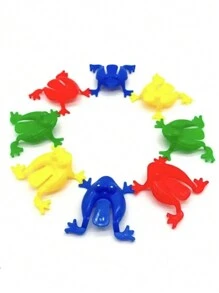 20 Stück zufällige Farben Springende Frosch Hüpf Fidget Spielsachen, neuartiges sortiertes Stresslinderungsspielzeug, Geburtstagsgeschenk, Partyartikel, kreatives kleines Geschenk, Urlaubszubehör, Geburtstagspartyartikel. Geburtstagsgeschenk. Kunsthandwerkliche Dekoration Geschenk (ohne Eimer) - Verschiedenfarbig - Übersicht 3