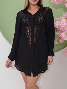 Women Cover Ups - 黑色 - 查看 3