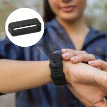 5 Pcs Watch Strap Loops, Silicone 18mm 20mm 22mm Watch Strap Watch Band Black Rubber Watch Loop, Strap Holder Strap Retainer Various Sizes Fittings For Watch Strap - 20MM*5PCS - View 7