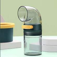 Recipiente Para Sal, Tarro Para Especias Con Cuchara Medidora Integrada, Dispensador De Sal Con Prensa Y Control, Recipiente Sellado Antihumedad Para Almacenamiento En La Cocina, 1 Ud. - Verde militar - Ver 8