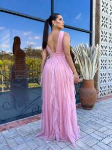 Women Dresses - Rusty Rose - View 2
