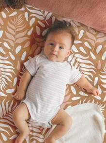 GLLQUEN BABY 2 件装婴儿床单，男女通用，适合婴幼儿，柔软超细纤维材质，尺寸 47x24x6 英寸，通过 Oeko-Tex 认证 - 長頸鹿 - 查看 5