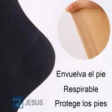 Medias Calcetas Compresión Alivia Varices Y Circulación 6par - Multicolor - Ver 4