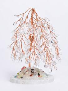 1 Cây pha lê lá liễu thạch anh tím thủ công - Trang trí đá quý tự nhiên cho gia đình và văn phòng - Trang trí và quà tặng cây may mắn - cây pha lê - Xem 13