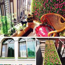 1 Tấm Thảm Treo Tường Hoa Nhân Tạo, Lá Bạch Đàn Nhân Tạo 16 "* 24" Hoa Lụa Tấm Thảm Treo Tường Gỗ Hoàng Dương Trang Trí Chống Tia UV Cho Sân Vườn, Nhà Hàng Rào Văn Phòng Sân Sau Sân Sau Đám Cưới Phông Nền Trang Trí Tường Trang Trí Ngoài Trời Trong Nhà (Nhiều Màu) - Nhiều màu - Xem 3