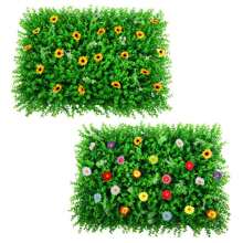 1 Tấm Thảm Treo Tường Hoa Nhân Tạo, Lá Bạch Đàn Nhân Tạo 16 "* 24" Hoa Lụa Tấm Thảm Treo Tường Gỗ Hoàng Dương Trang Trí Chống Tia UV Cho Sân Vườn, Nhà Hàng Rào Văn Phòng Sân Sau Sân Sau Đám Cưới Phông Nền Trang Trí Tường Trang Trí Ngoài Trời Trong Nhà (Nhiều Màu) - Nhiều màu - Xem 6