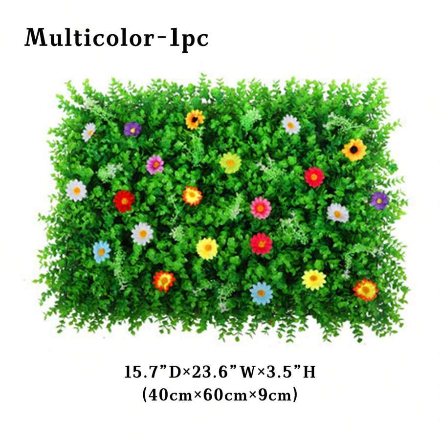 1 Tấm Thảm Treo Tường Hoa Nhân Tạo, Lá Bạch Đàn Nhân Tạo 16 "* 24" Hoa Lụa Tấm Thảm Treo Tường Gỗ Hoàng Dương Trang Trí Chống Tia UV Cho Sân Vườn, Nhà Hàng Rào Văn Phòng Sân Sau Sân Sau Đám Cưới Phông Nền Trang Trí Tường Trang Trí Ngoài Trời Trong Nhà (Nhiều Màu) - Nhiều màu - Xem 1