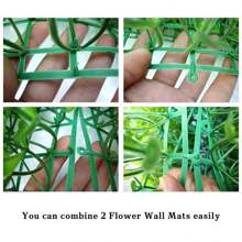 1 Tấm Thảm Treo Tường Hoa Nhân Tạo, Lá Bạch Đàn Nhân Tạo 16 "* 24" Hoa Lụa Tấm Thảm Treo Tường Gỗ Hoàng Dương Trang Trí Chống Tia UV Cho Sân Vườn, Nhà Hàng Rào Văn Phòng Sân Sau Sân Sau Đám Cưới Phông Nền Trang Trí Tường Trang Trí Ngoài Trời Trong Nhà (Nhiều Màu) - Nhiều màu - Xem 4