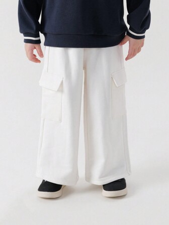 MARC&JANIE 少女休閒寬鬆連帽衫,有大口袋和彈性袖口,適用於春季