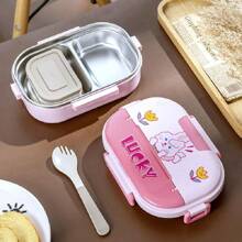TUPPER MULTIPLY BOXES,Topper Lonchera Fondo de Acero Inoxidable para Mantener la Temperatura de los Alimentos, - Rosa - Ver 1