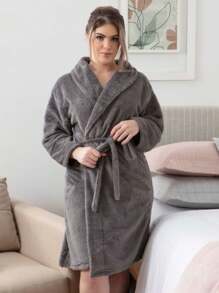 Bathrobe - Beżowy - Zobacz 3