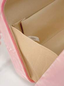 Acrylic Marble Pattern Pearl Chain Clutch Bag Crossbody Bag - Pink - View 8