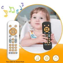 Baby Tv Remote Control Toy, Music & Learning, Educational Remote Control Cognitive Toy Without Battery (Requires 2 Aaa Batteries) - White - View 5